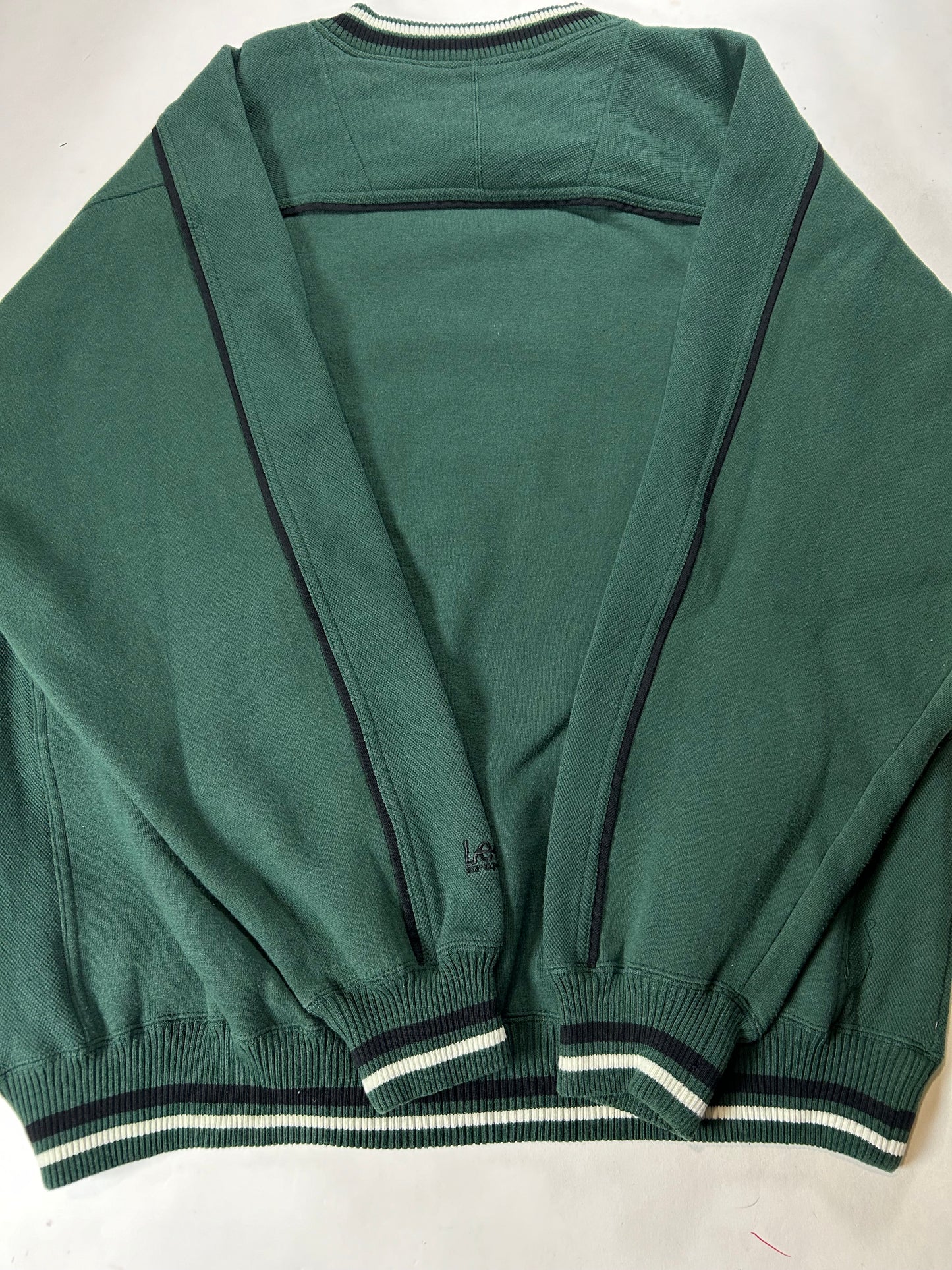 Vintage Lee Sport New York Jets NFL Embroidered Logo Crewneck Sweatshirt Green XL 27x29.25 Inches