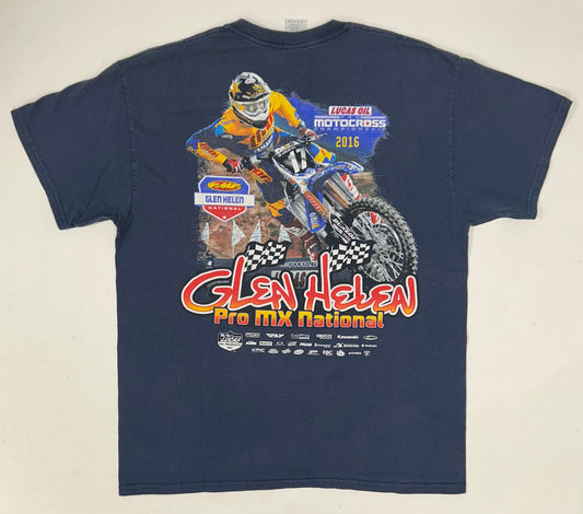Glen Helen Pro Motocross National Pro Motocross Championship 2016 Tee Large 21.5x28.75 Inches