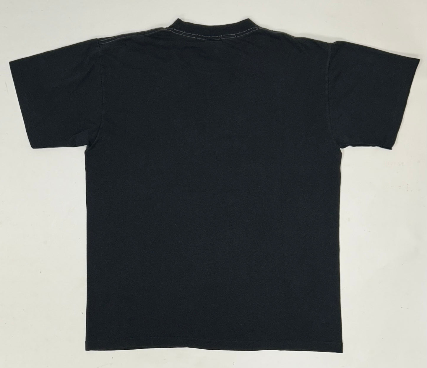 Vintage The Rolling Stones Music Band T-Shirt Black 1980s L/XL 22.5x28.25 Inches