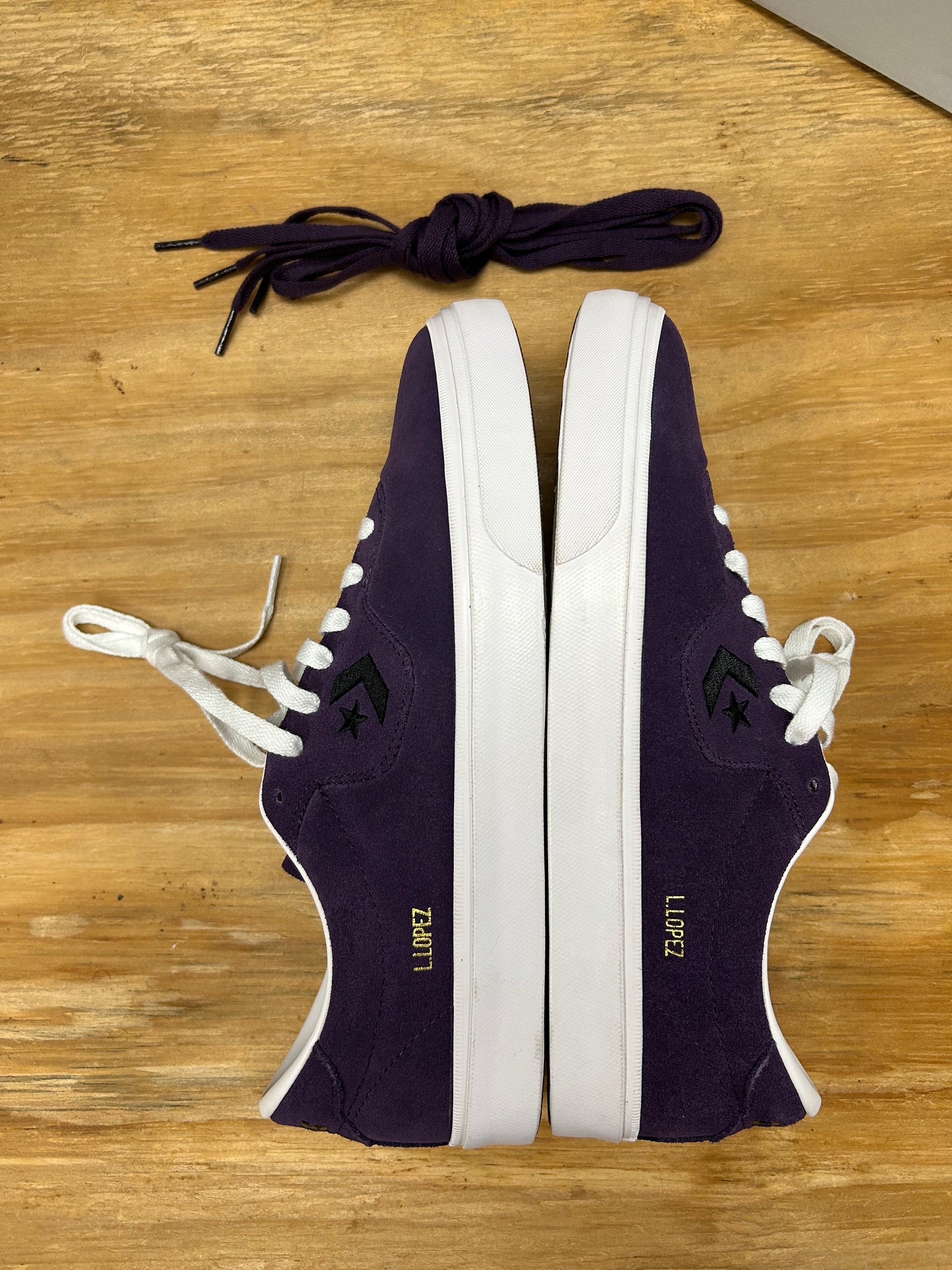 Converse Louie Lopez Pro Purple Mens Size 9.5 New With Mismatch Box Skateboard