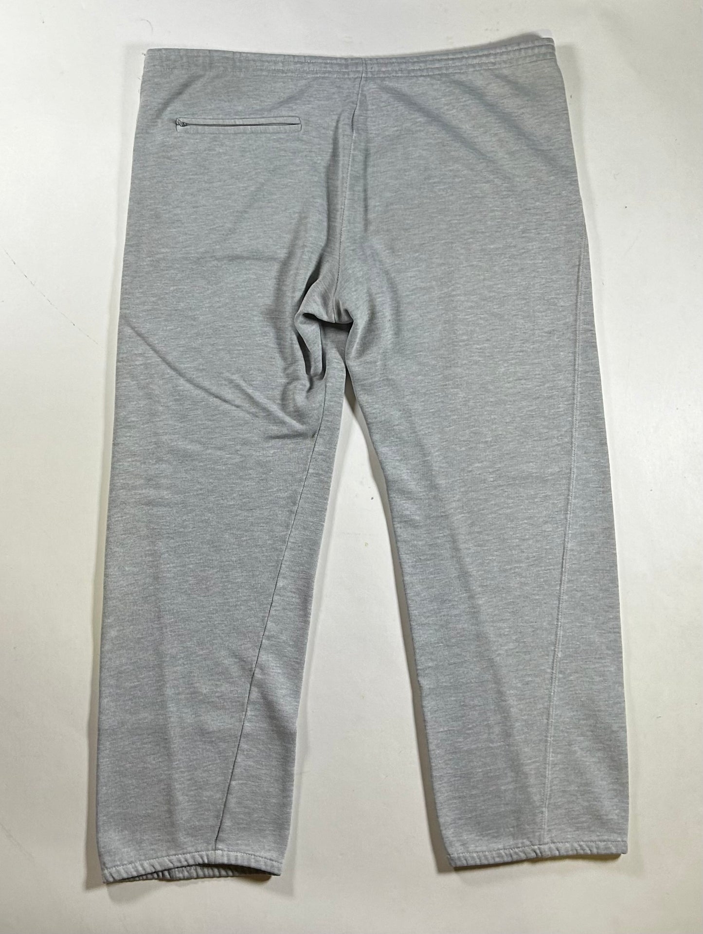 Vintage 80s Nike Sweatpants Gray Terry Wide Leg Baggy Medium Blue Tag 19.75x36.5 Inches