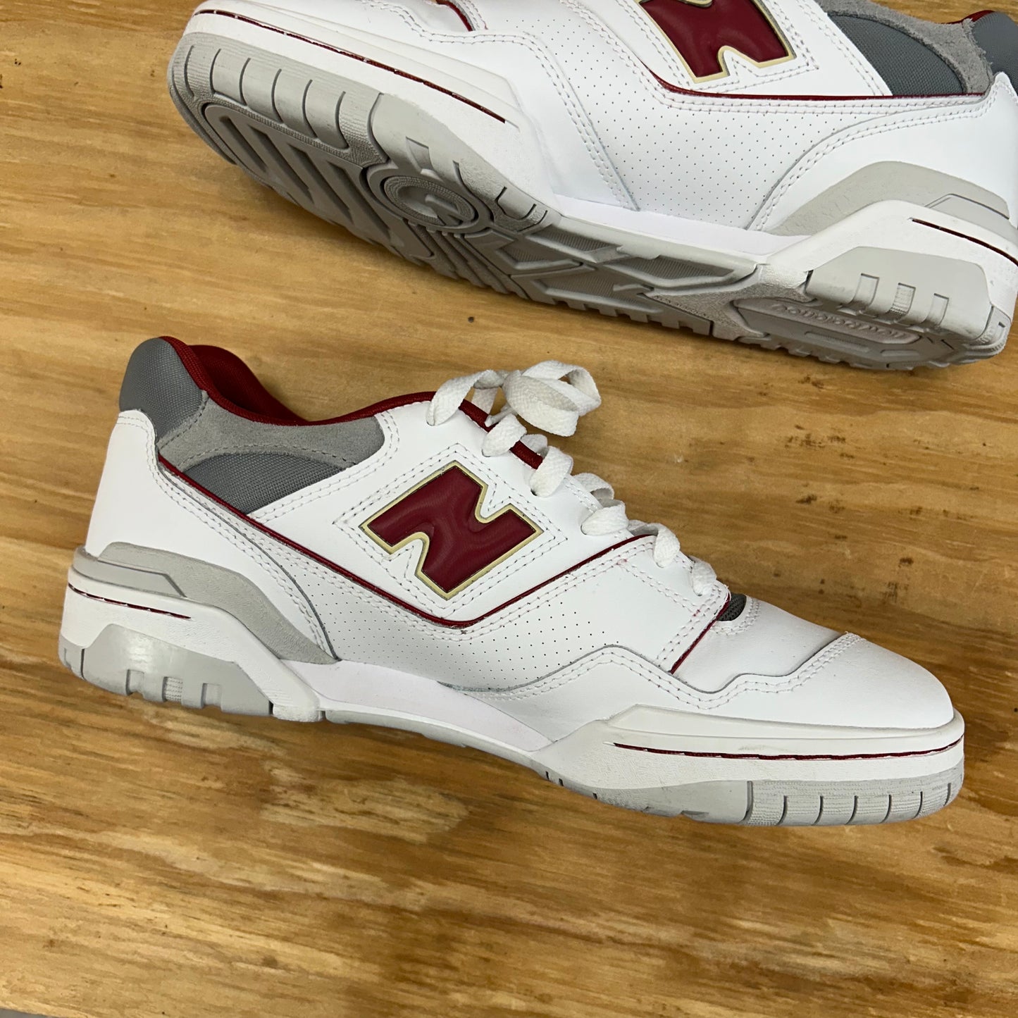 New Balance 550 Boston College Eagles White Red Shoes US Men’s 10.5 Women’s 12