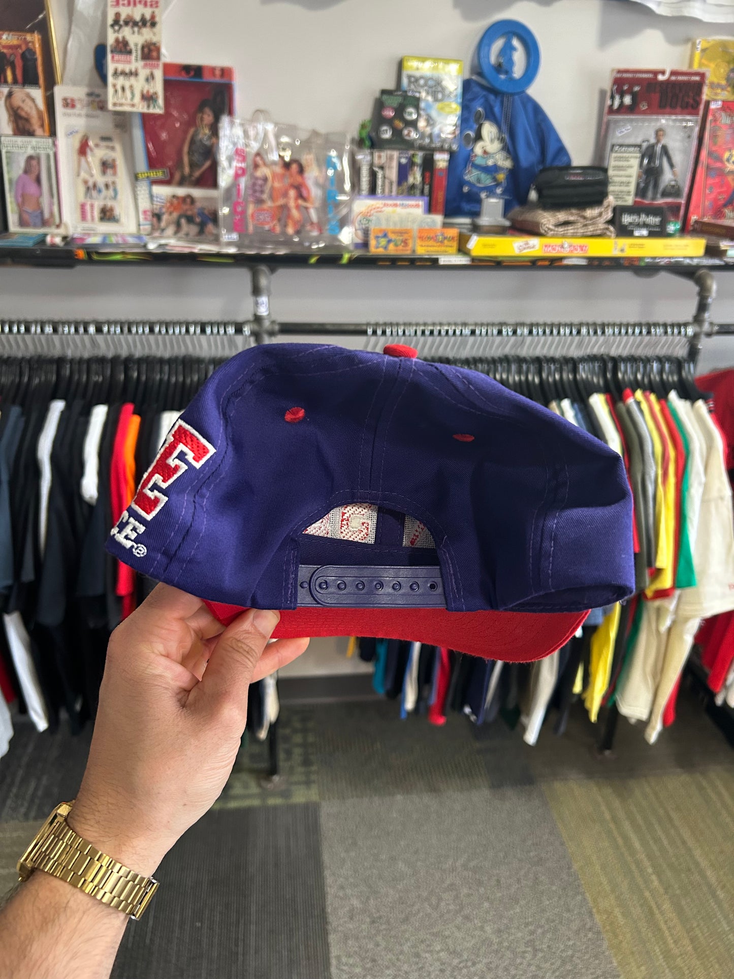 Vintage Sesame Place Sesame Street Snapback Hat 90s Elmo Ernie Clean Embroidery