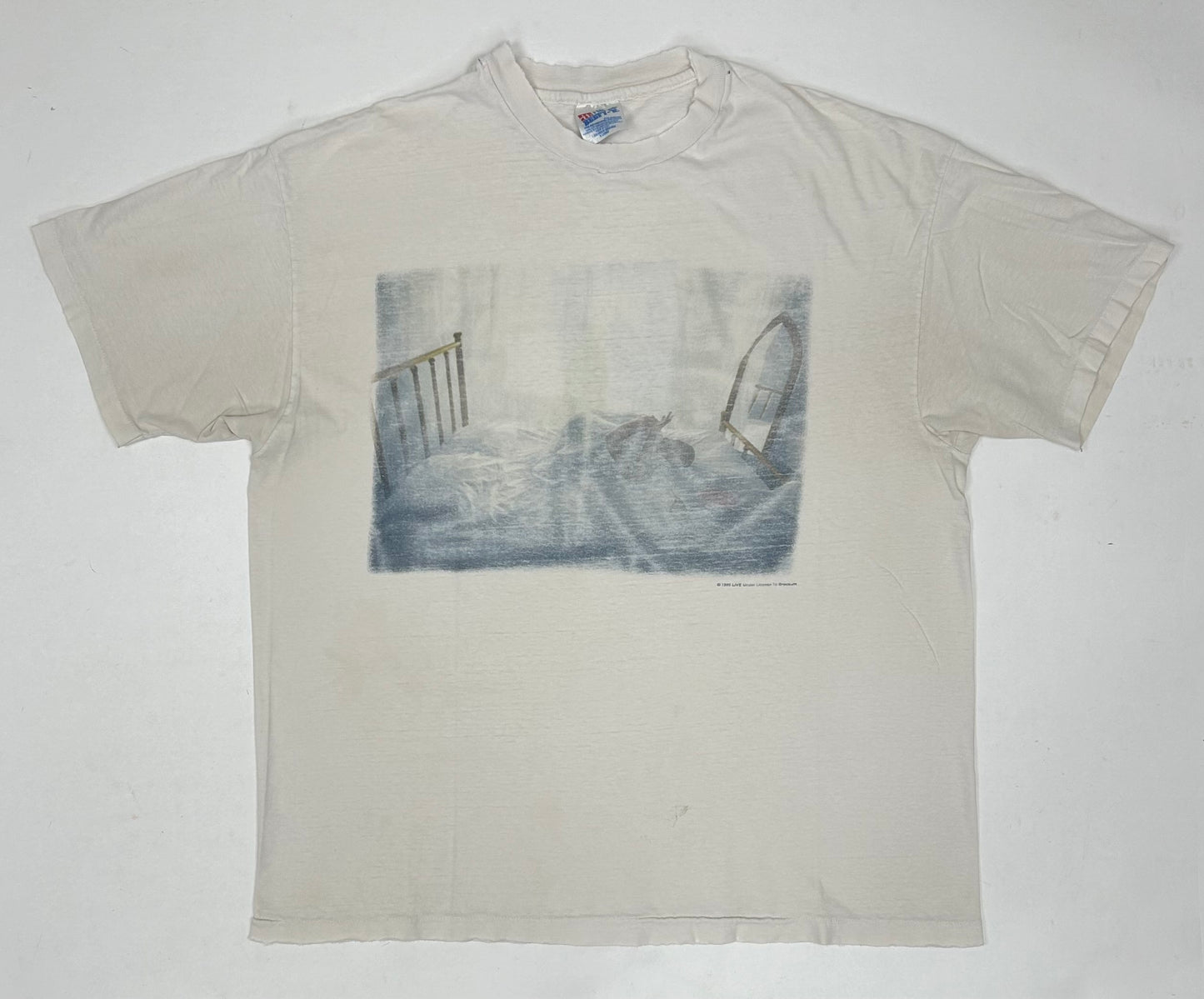 Vintage Live Throwing Cooper Lightning Crashes Music Band Tee 1995 Thrashed XL