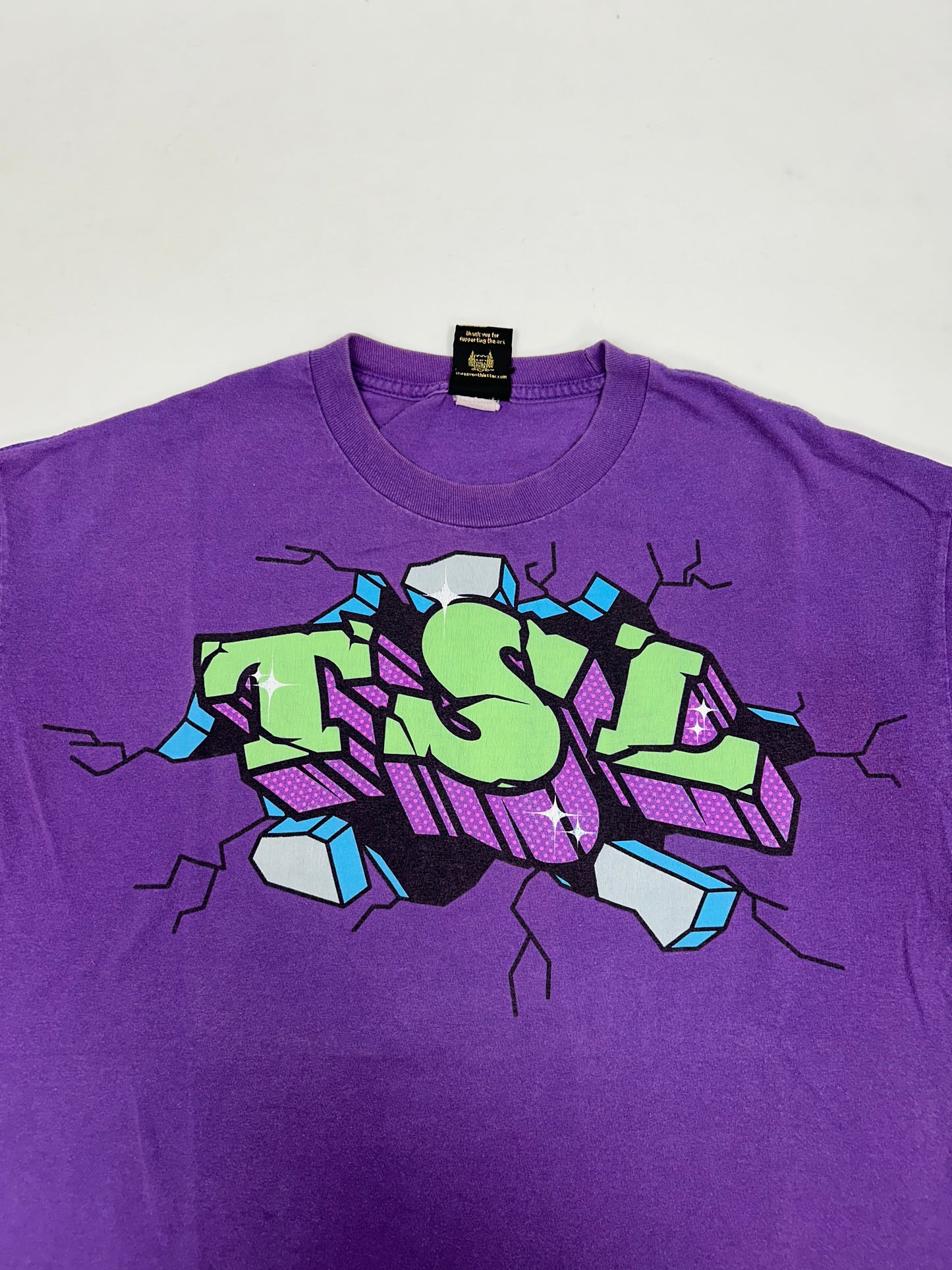 The Seventh Letter TSL Break Through Graphic Streetwear Graffiti Tee XL 24x29.5 Inches