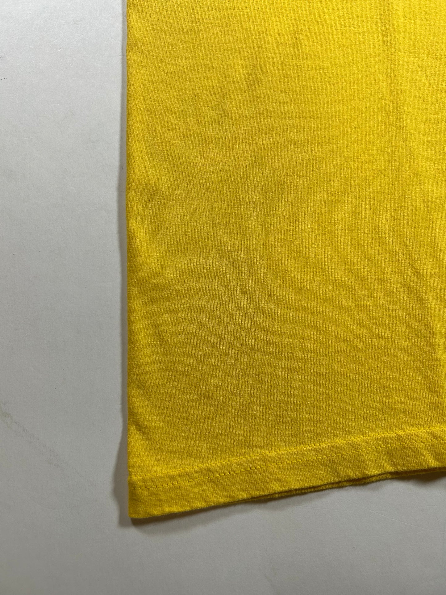 Vintage 90s Nike Swoosh Logo Tee White Tag Big XL 25.25x29.5 Inches Yellow
