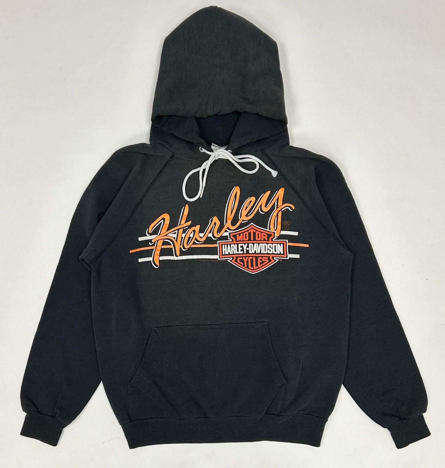 Vintage Harley Davidson Motorcycles Sandy’s Sweatshirt Eagle Biker 20x24 Inches Small Fit 1980s