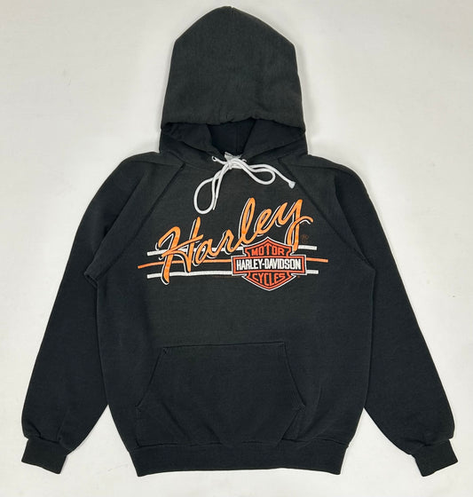 Vintage Harley Davidson Motorcycles Sandy’s Sweatshirt Eagle Biker 20x24 Inches Small Fit 1980s