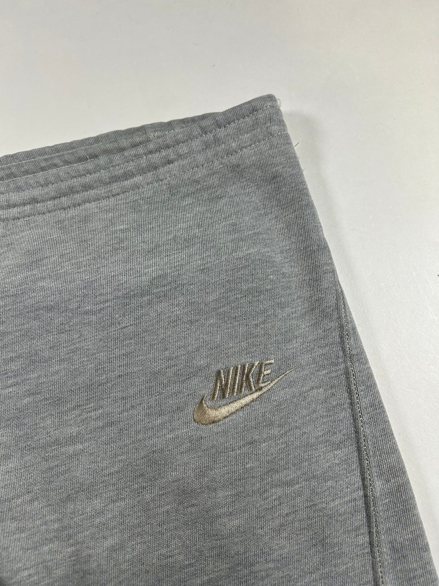 Vintage 80s Nike Sweatpants Gray Terry Wide Leg Baggy Medium Blue Tag 19.75x36.5 Inches