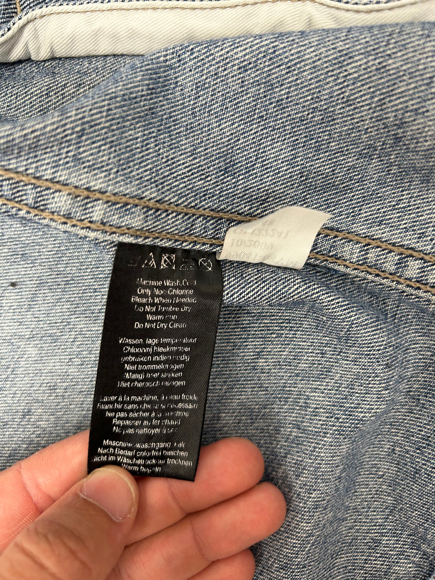 2009 Harley Davidson Motorcycles Denim Jean Jacket Vest XL 25x28.25 Inches