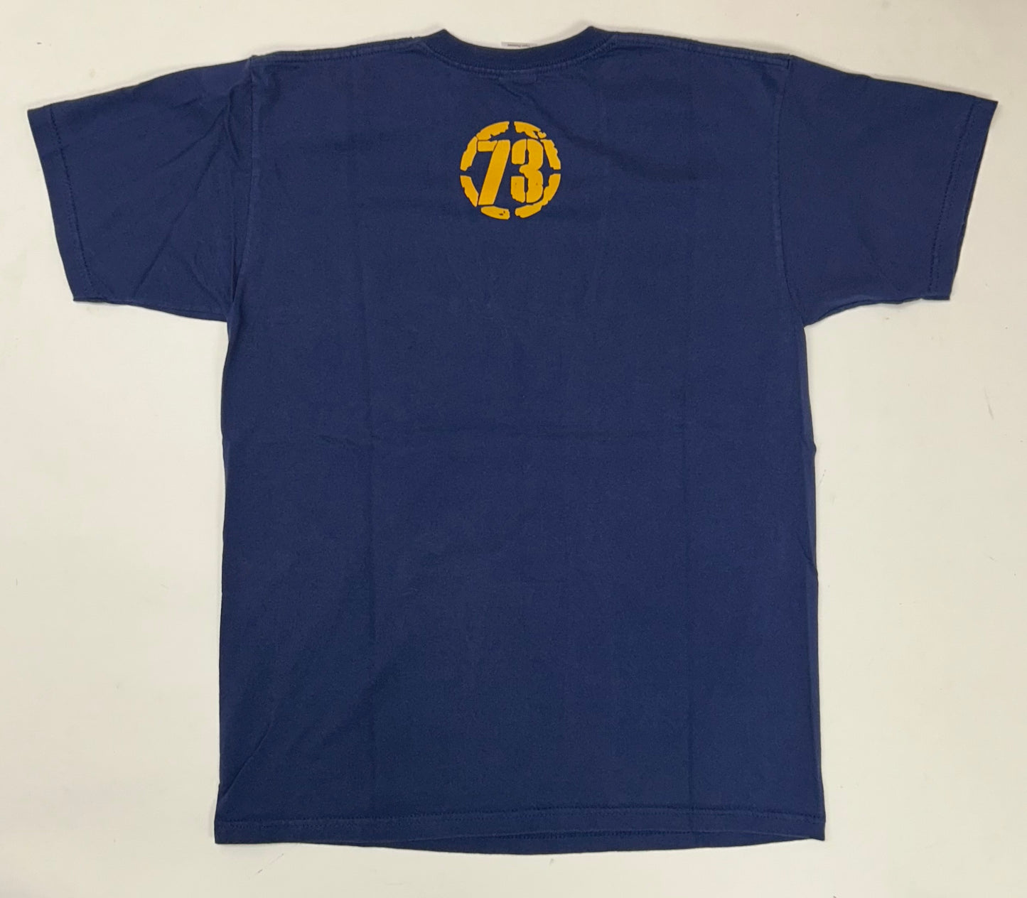 Boarder Patrol Skateboarding Skate Tee Medium 20.25x27.25 Inches Navy 2000s