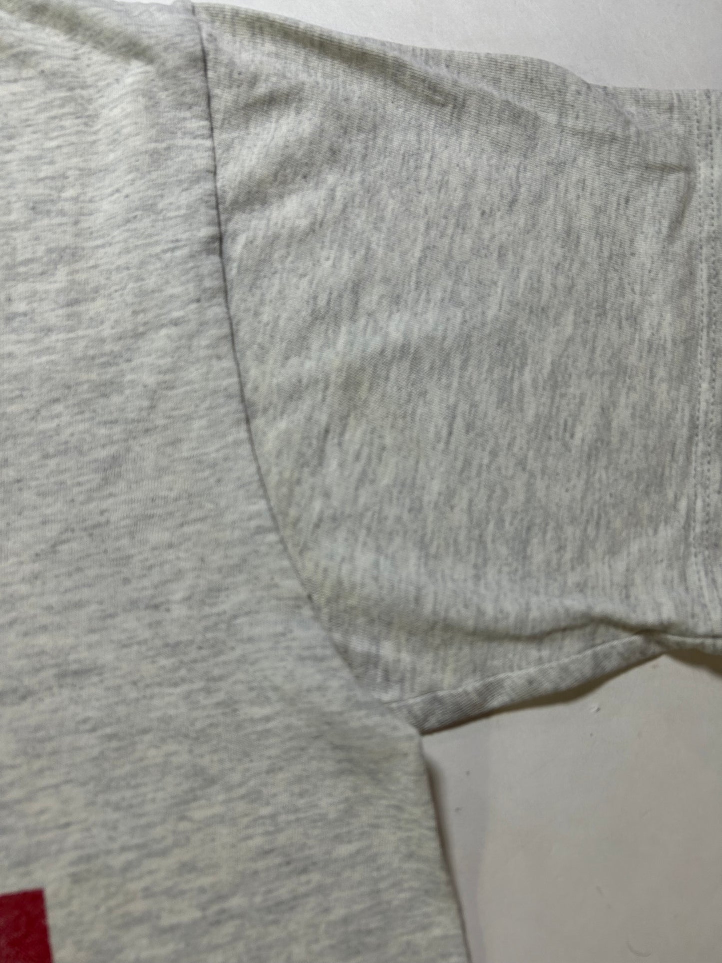 Vintage 90s Nutmeg Mills Chicago Bulls Slam This NBA Tee Gray L/XL 22.5x29 Inches Gray Worn As Is Has Wear & Stains