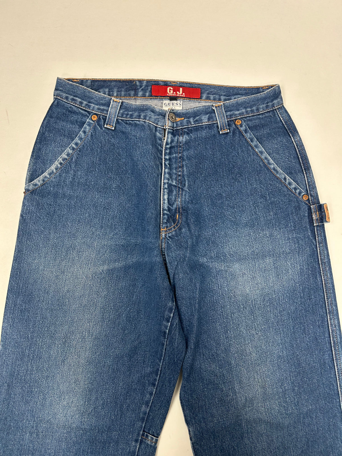 Guess Men’s Workwear D67-62W Carpenter Jeans Baggy Loose Fit Tagged 32 16x44.75 Inches