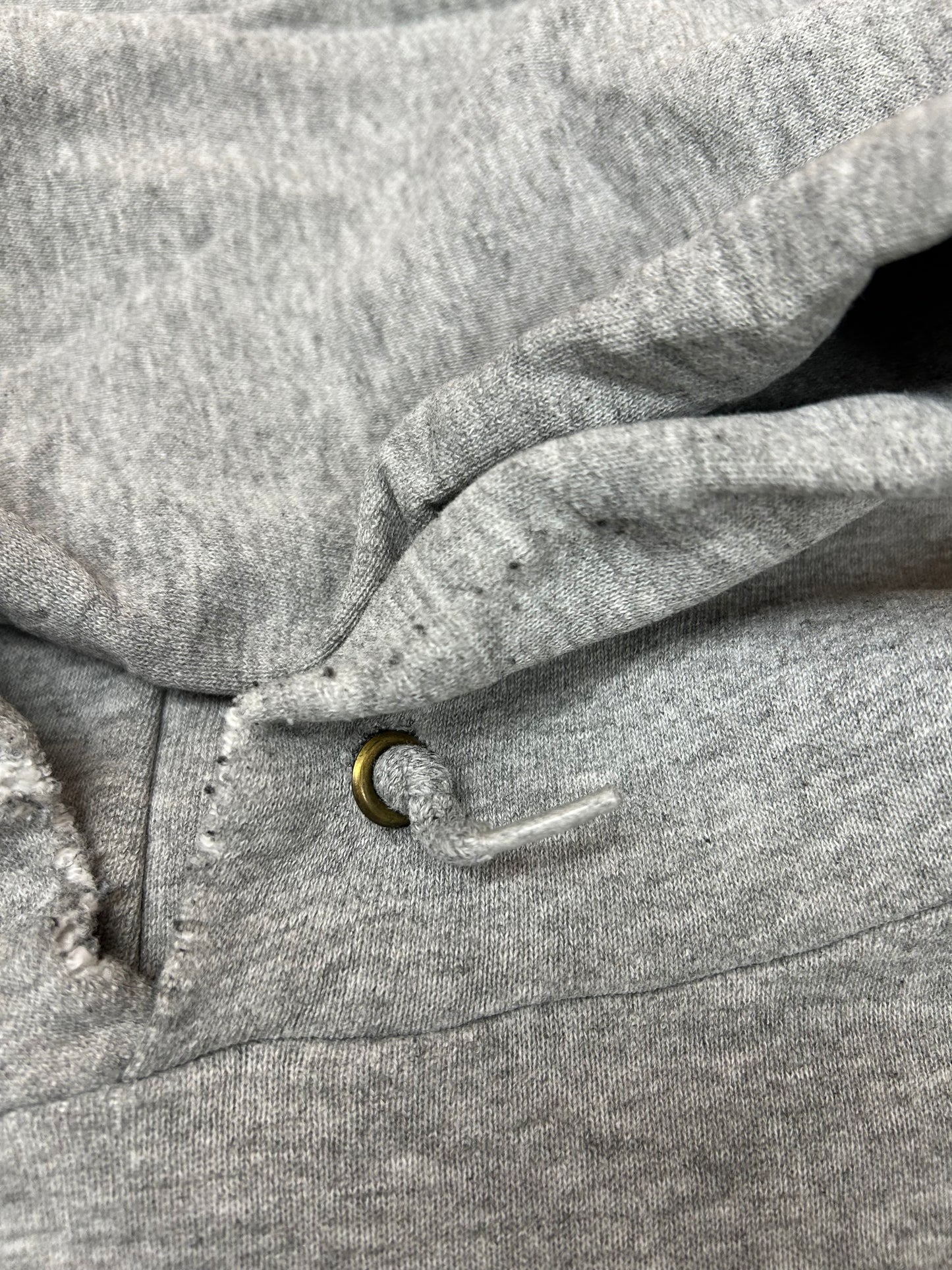 Vintage 90s Nike Center Swoosh Embroidered Logo Hooded Sweatshirt Worn In XL 27.25x28.25 Inches As Is