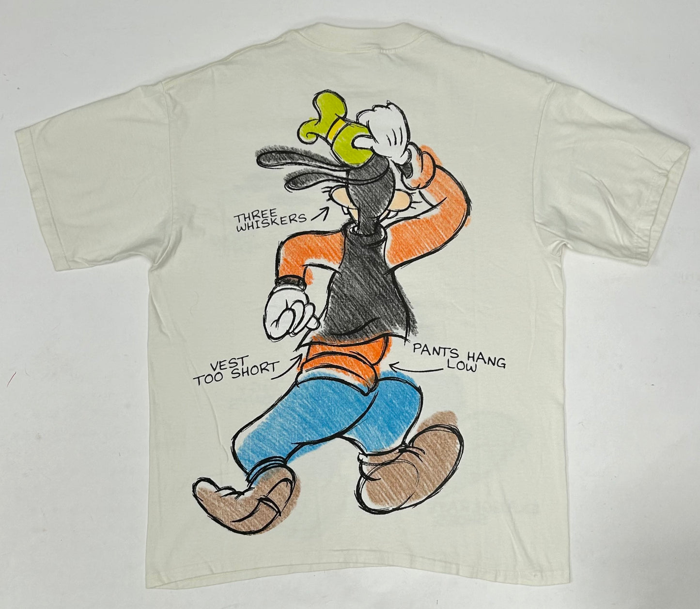 Vintage Disney Goofy Tee Goofy Sketch Drawing Explanation Tee The Disney Store