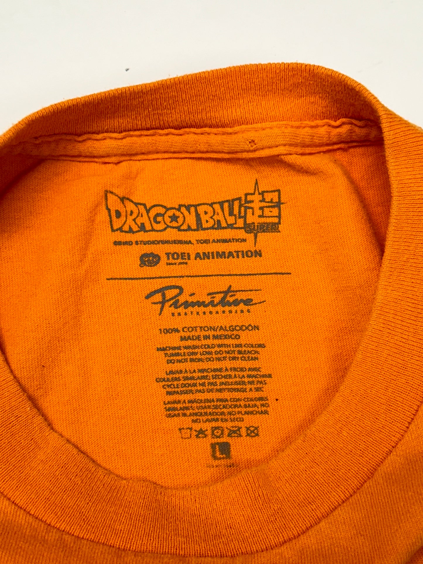 Primitive X Dragon Ball Z Dragon Ball Super Tee Orange Large 22x27.75 Inches
