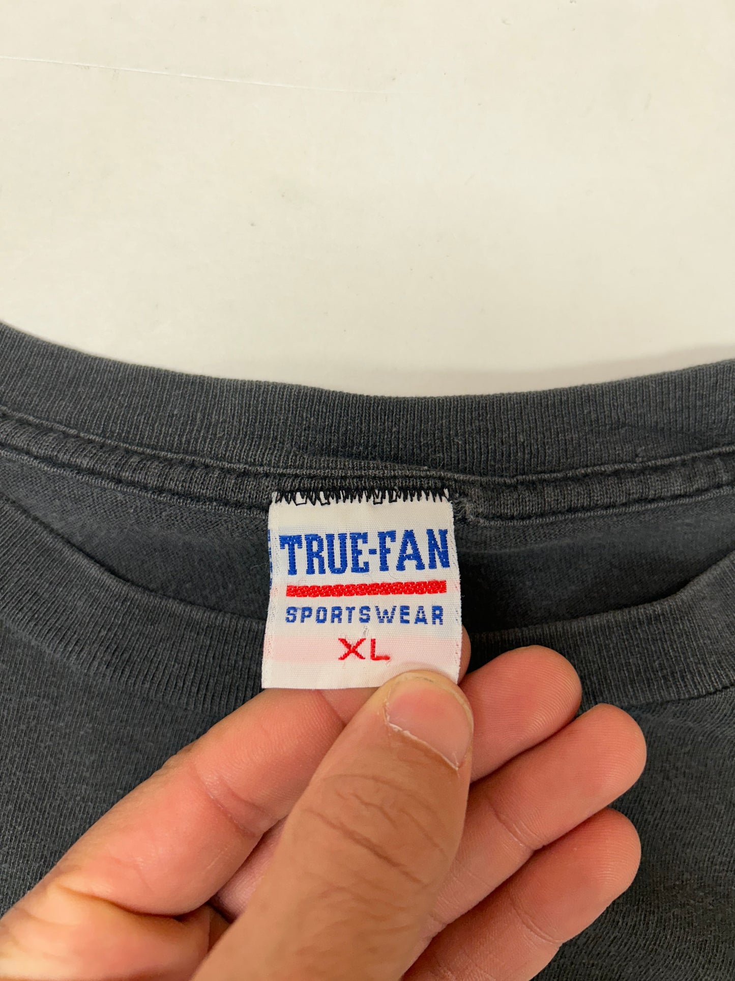 Vintage True-Fan NFL 1996 Super Bowl XXX Tee Worn In As Is XL Boxy 25.5x28 Inches