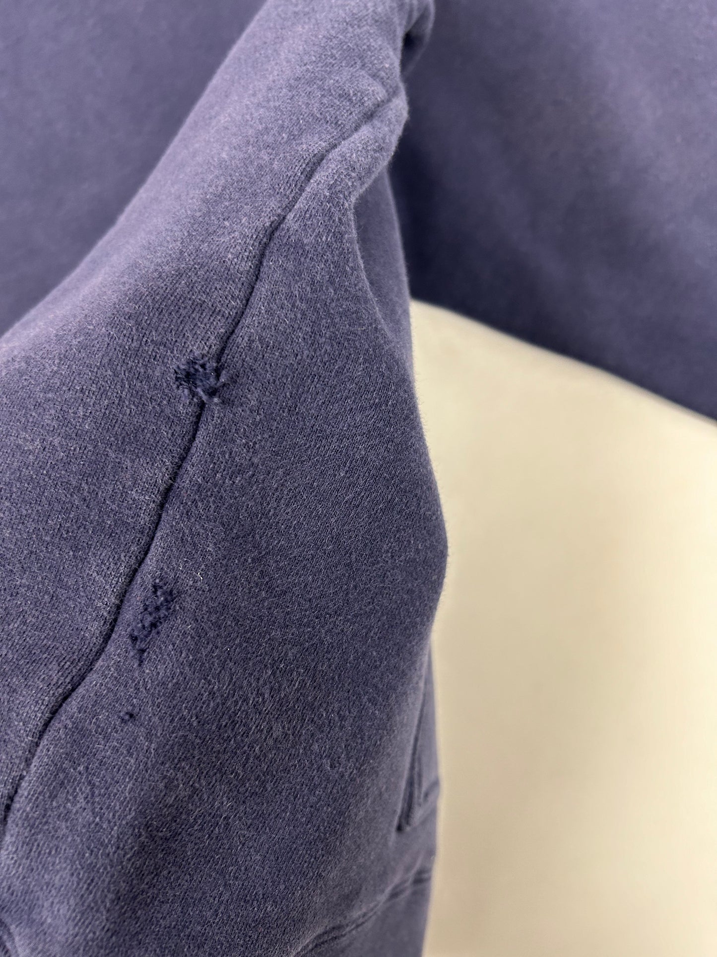 Vintage 00s Reebok New Jersey Nets NBA Hooded Sweatshirt Medium 23.25x26.5 Inches Worn Navy