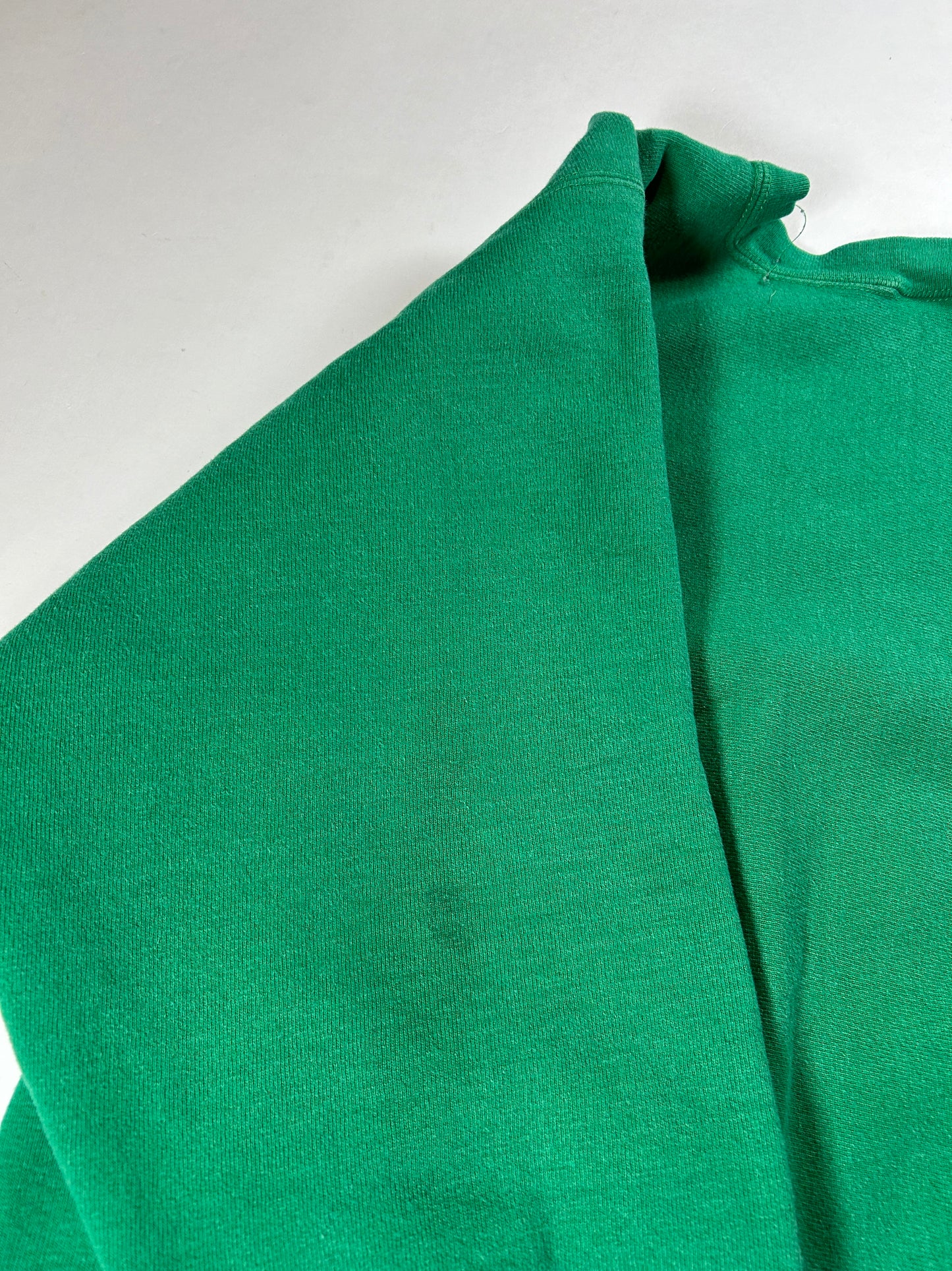 Vintage 80s Champion Reverse Weave Kelley Green Crewneck Sweatshirt 22.25x28.25 Inches Mediumish Fit