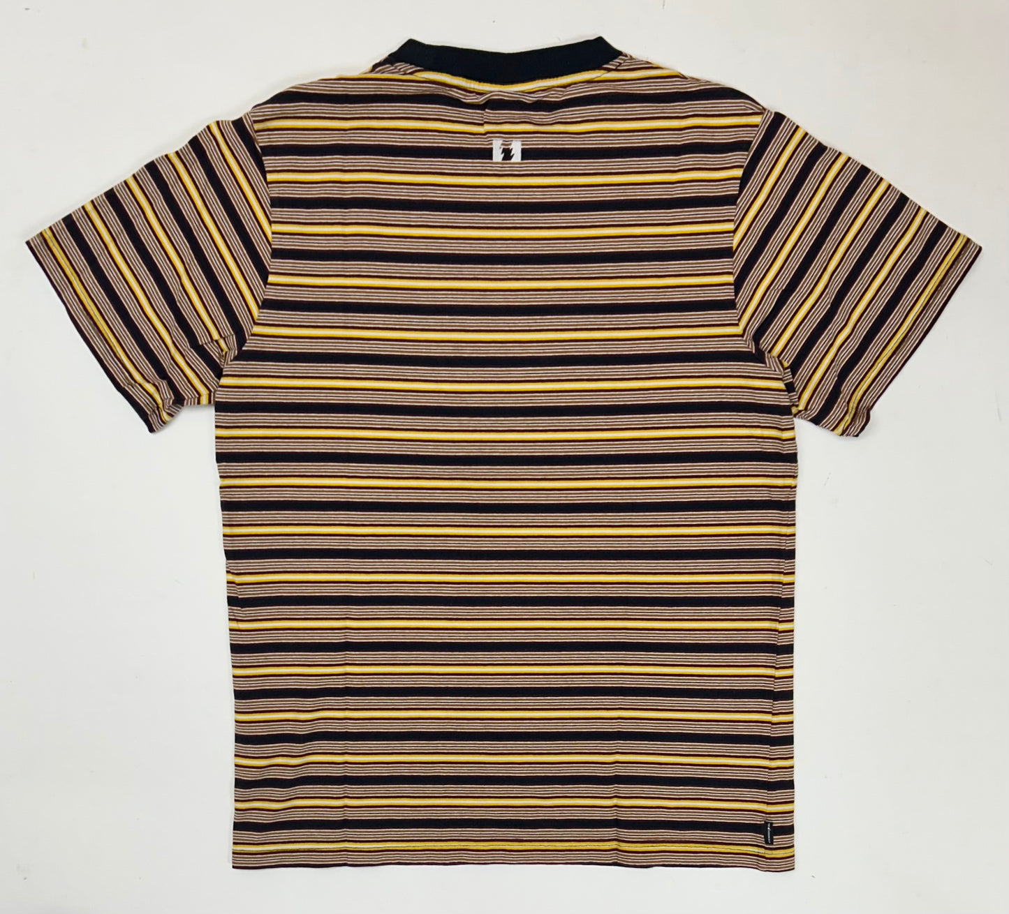 The Hundreds Embroidered Logo  Stripped Tee Medium 19.5x27 Inches