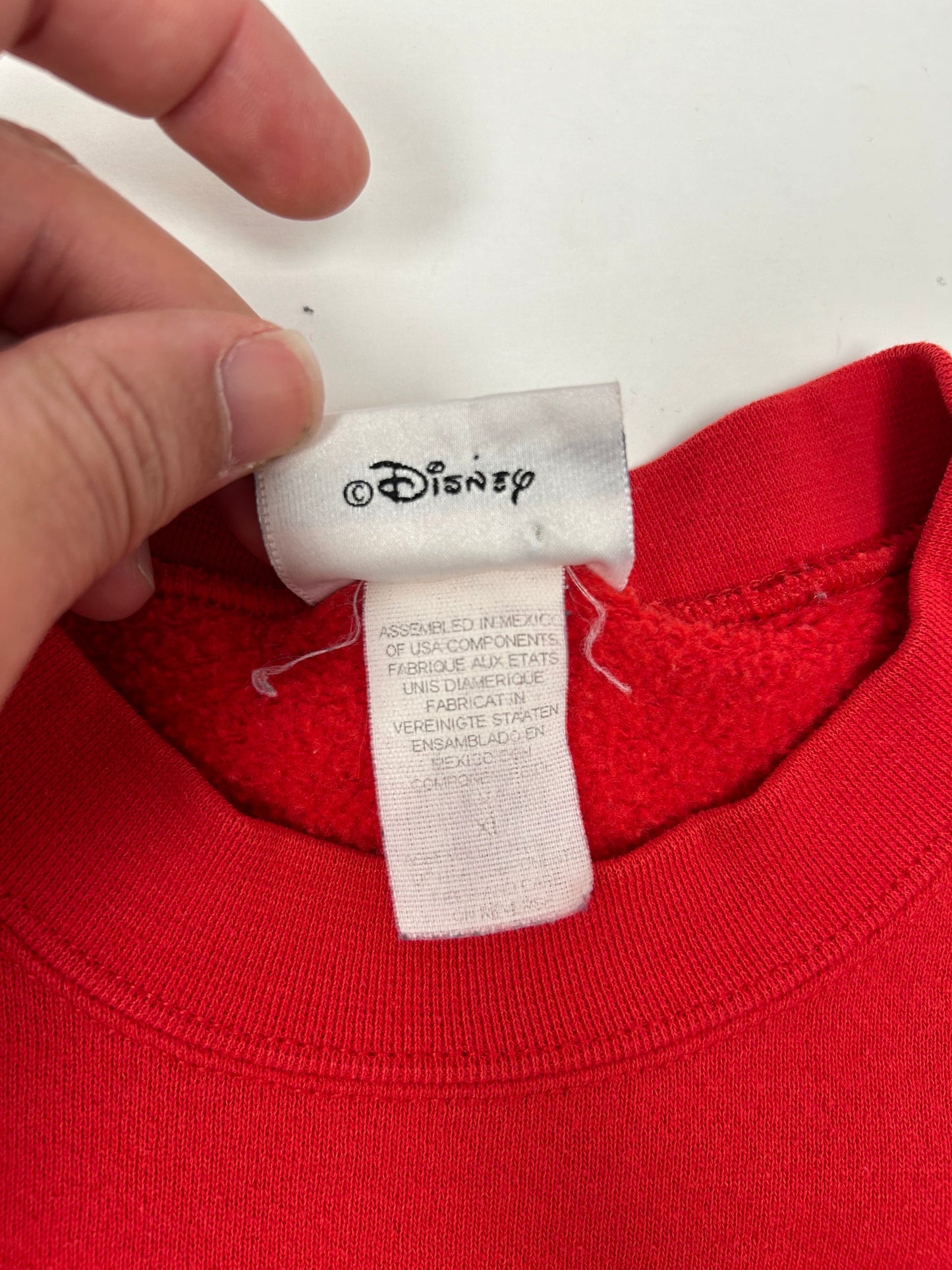 Vintage Walt Disney World 2002 Ears To You Crewneck Sweatshirt XL/L 25.25x28.25 Inches Red