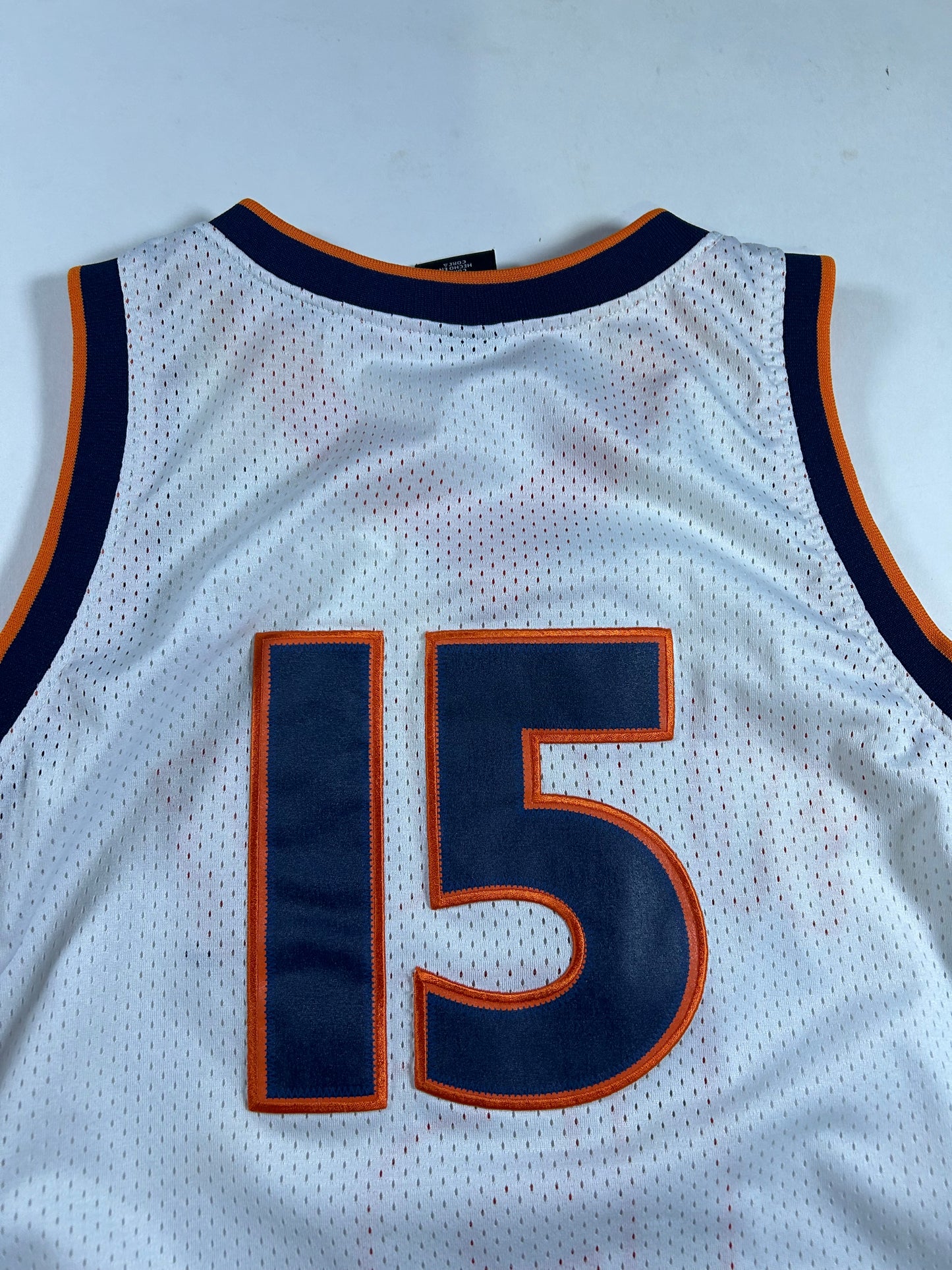 Vintage Nike Syracuse Orange Carmelo Anthony 15 White Orangeman Jersey Youth XL Fits Adult Small 21x29 Inches