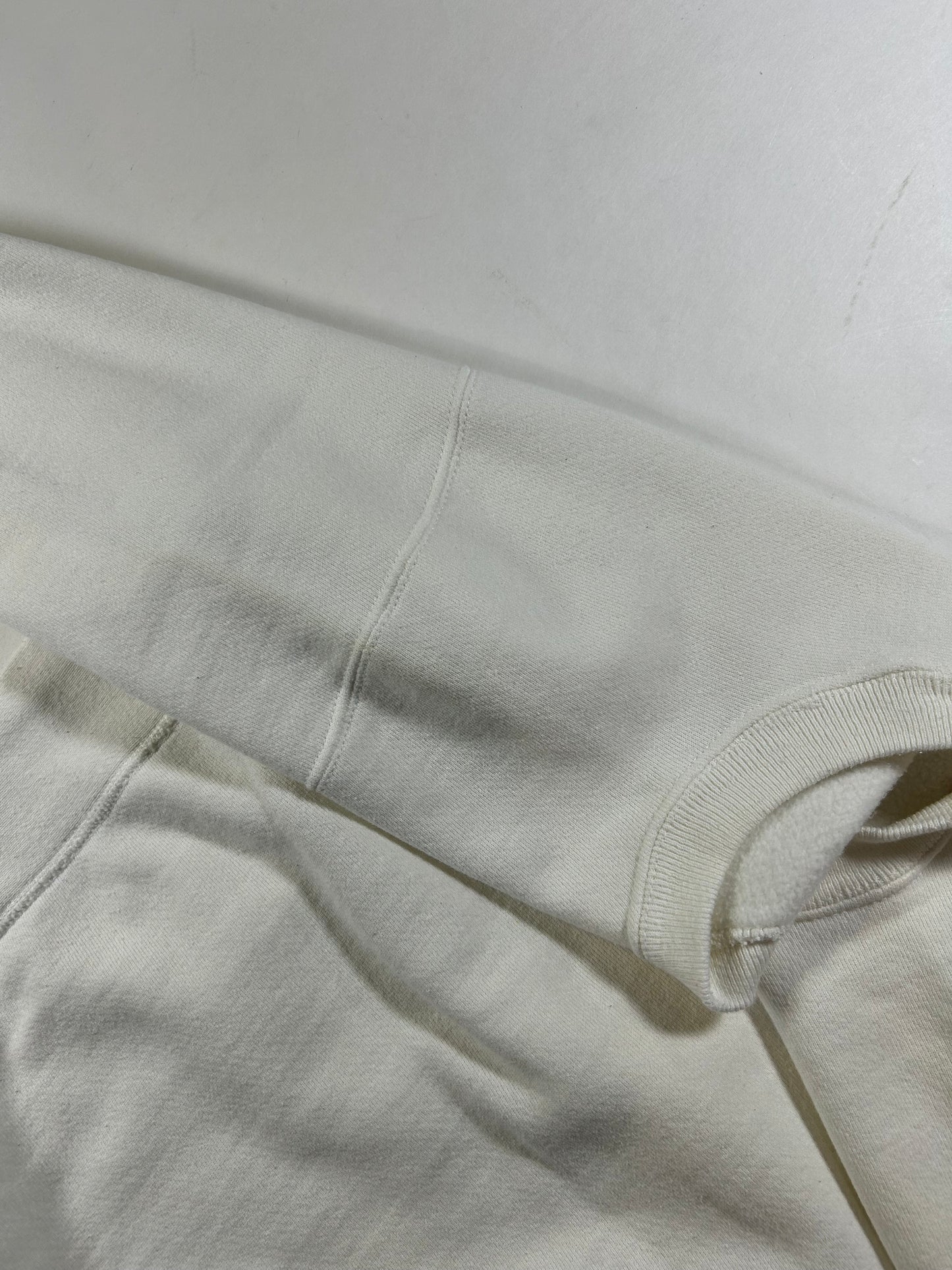 Vintage Brown University College Crewneck Sweatshirt Grain Bassett Walker 23x27.5 Inches White As Is