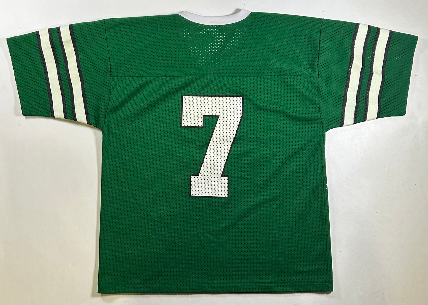 Vintage New York Jets Football Jersey #7 Green Logo 7 Boomer Esiason Medium 22.25x27 Inches USA