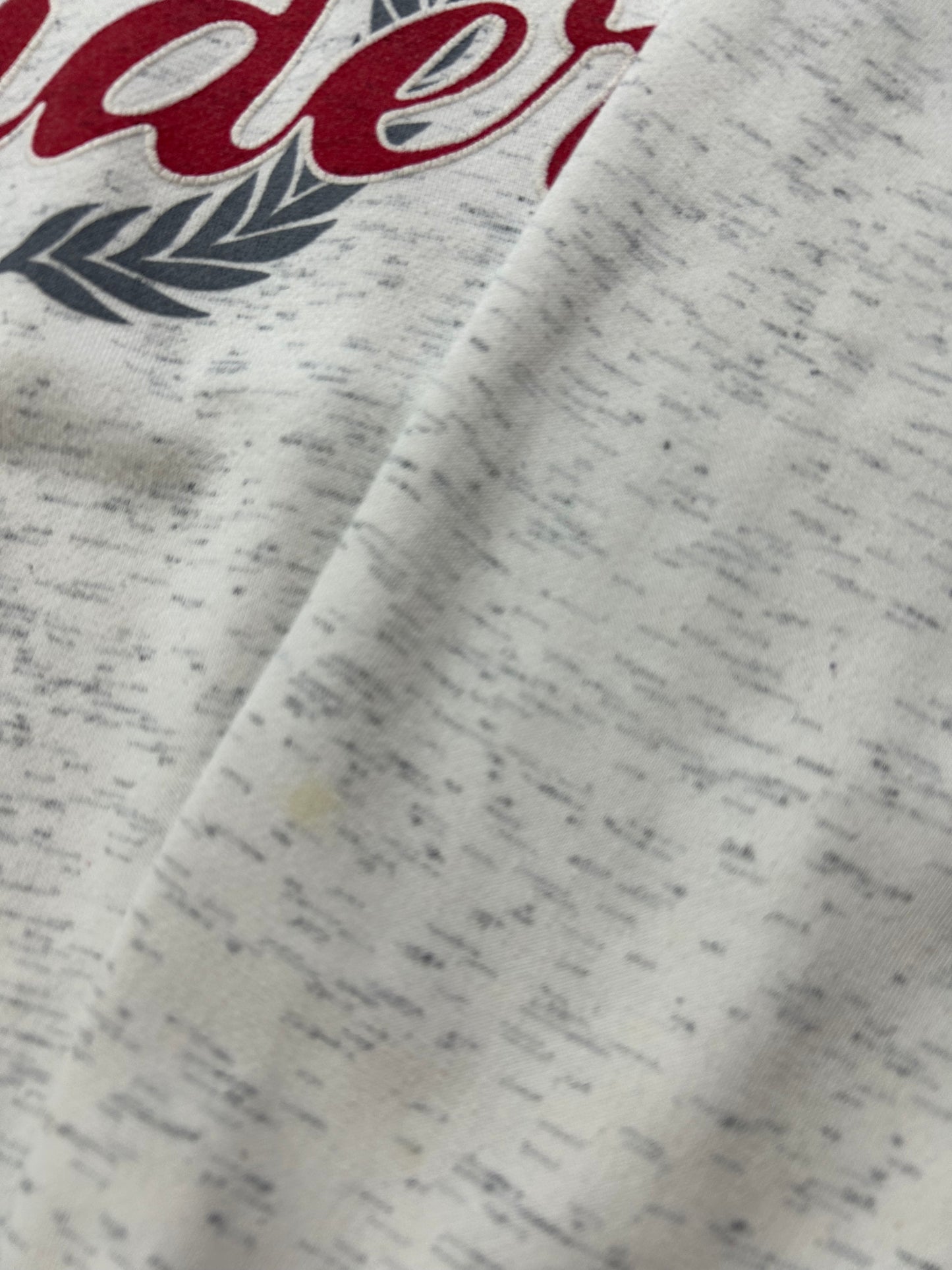 Vintage Gear For Sports Rider University College Crewneck Sweatshirt Boxy Mediumish Fit 23.25x25.75 Inches Gray