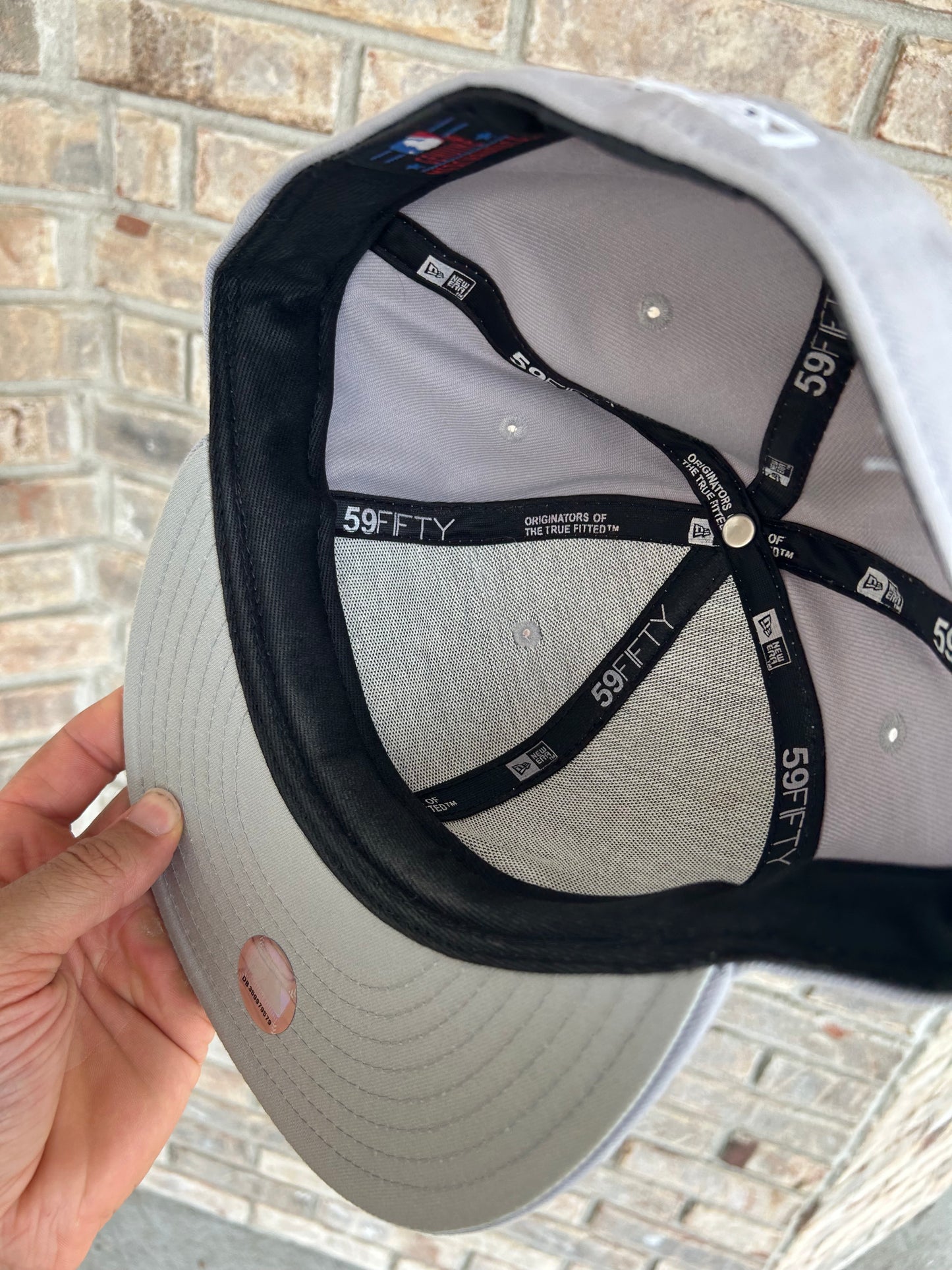 New York Yankees MLB New Era 59Fifty Gray Fitted Hat 7 5/8” Argyle Diamond Style