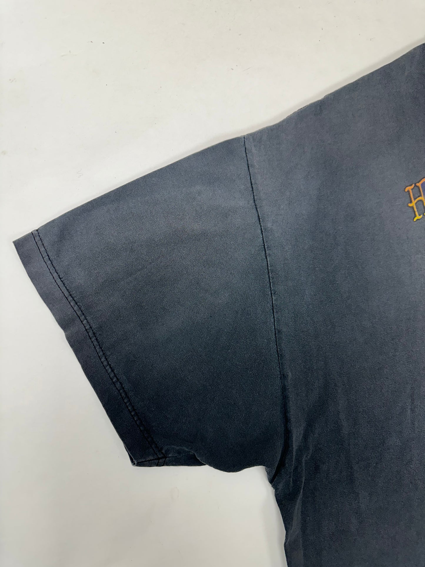 Vintage 00s Harley Davidson Motorcycles Jamaica Pirate Skull Graphic Tee Faded Black 4XL 30x31.5 Inches