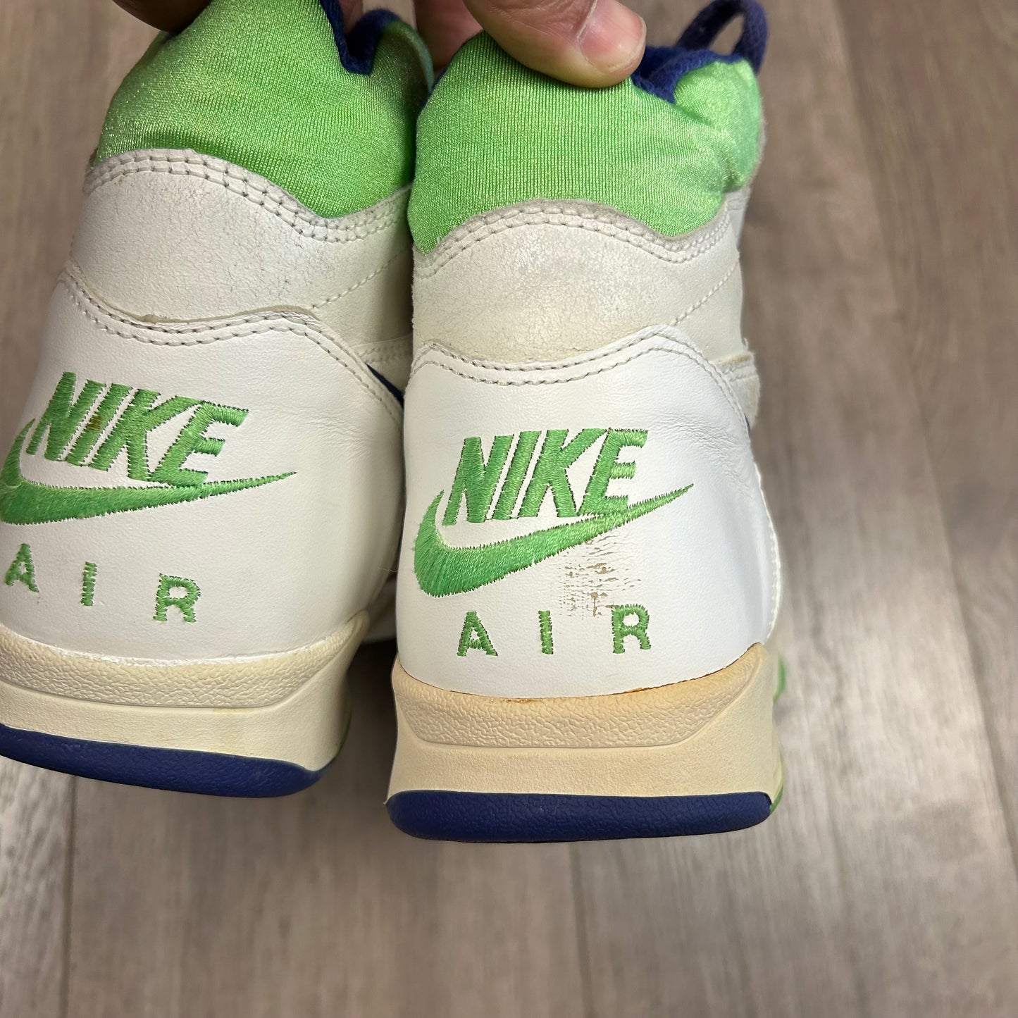 Vintage Nike Air Sabre Flight High 8.5 Basketball Sneaker 1991 As Is 910204 PF