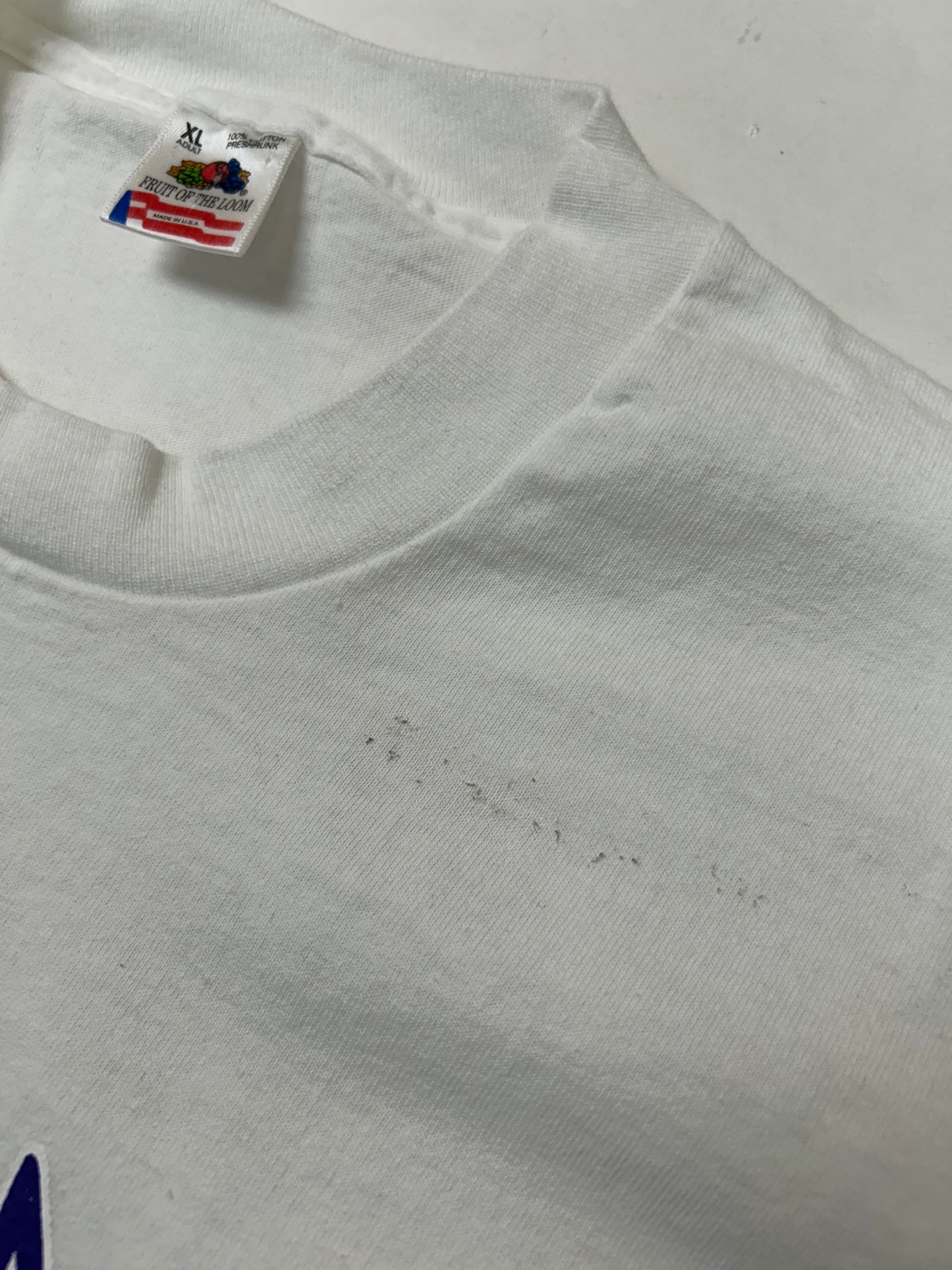 Edgewood NJ first edition “Deeper Than The Roots.” Tee XL Fruit Of The Loom USA 100% Cotton White