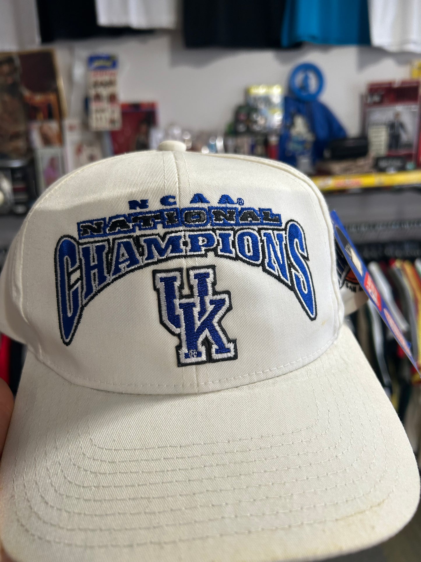 Vintage 1998 Kentucky NCAA Champions Final Four Starter Cap Hat White Blue Brand New With Tag As Is