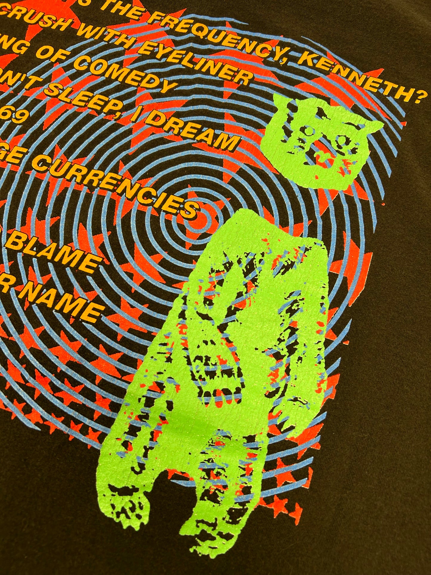 Vintage 1993 R.E.M. Monster Music Band Album Tee Nice Man Tag REM XL 23x30.25 Inches Faded As Is