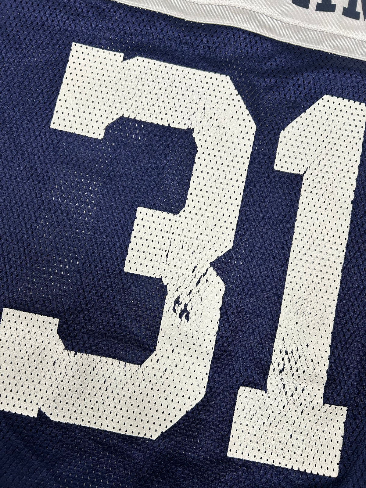 Roy Williams 31 Dallas Cowboys NFL Throwback Reebok Blue Jersey 2XL 29x33.5/35.5 Inches
