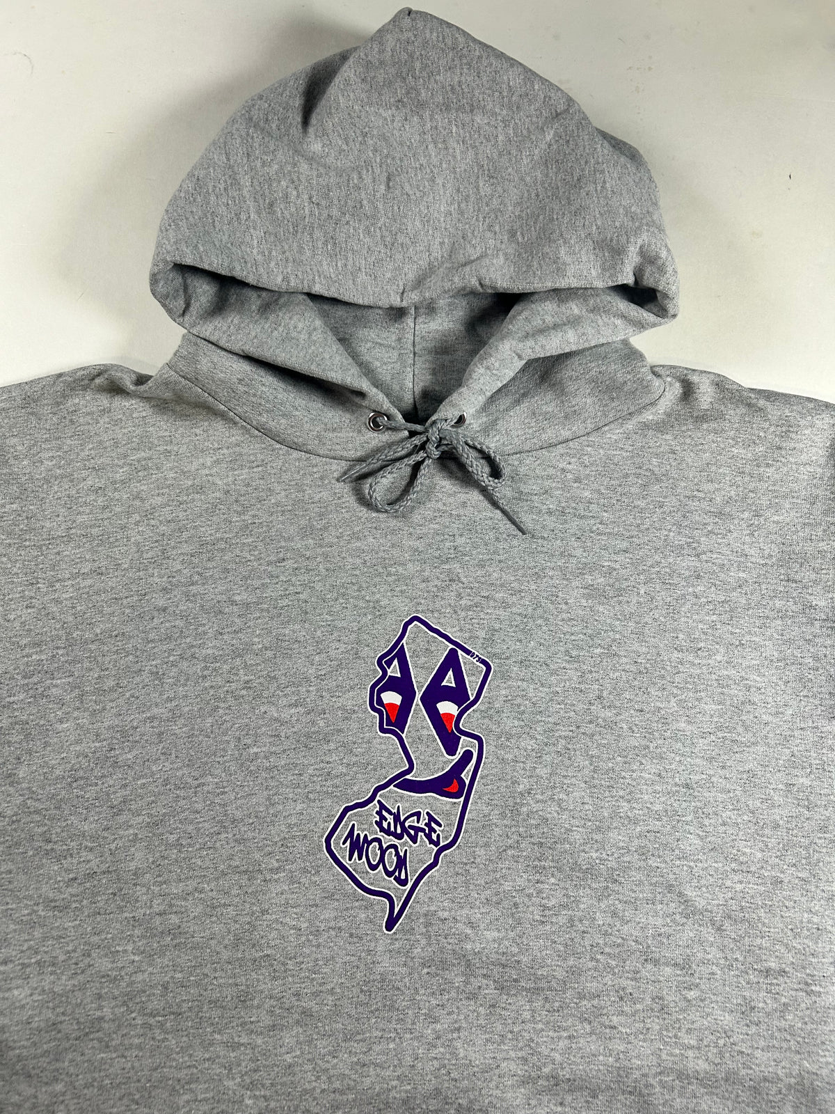 Edgewood NJ State Logo Hooded Sweatshirt Light Steel Gray S-3XL 85/15 Blend