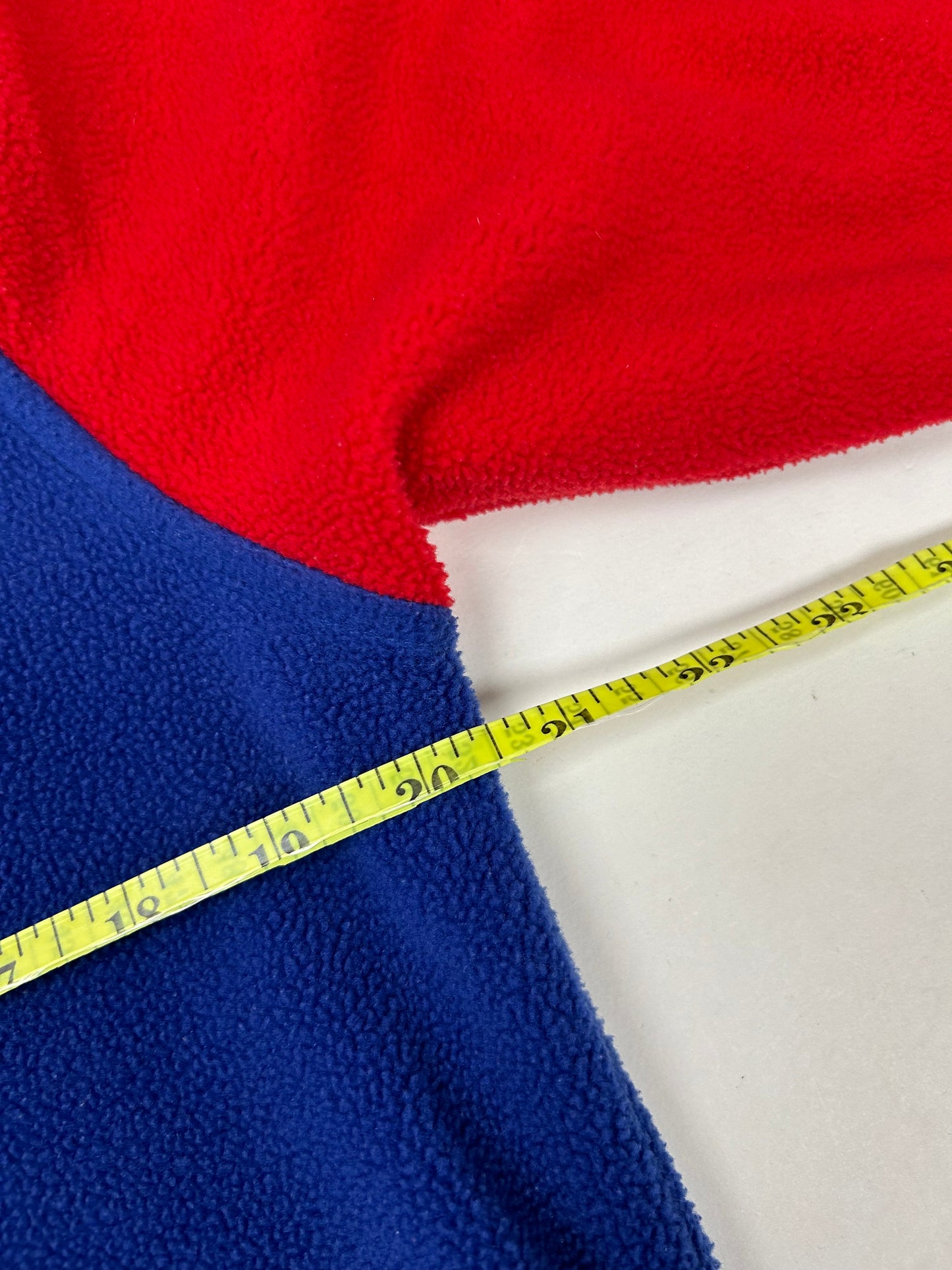 Vintage 00s Reebok Team Apparel New York Giants NFL Fleece 1/4 Zip Smallish Fit 20.5x26.5 Inches