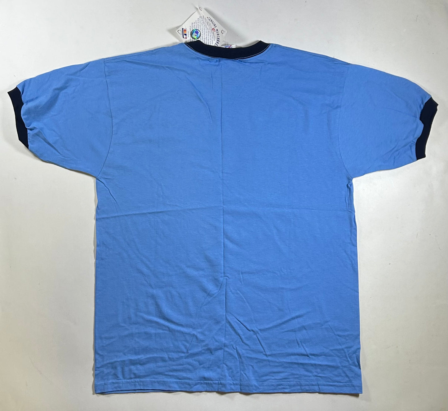 Brand New Vintage 2003 Majestic New York Yankees Script MLB Ringer Tee 2XL 24.5x32.5 Inches