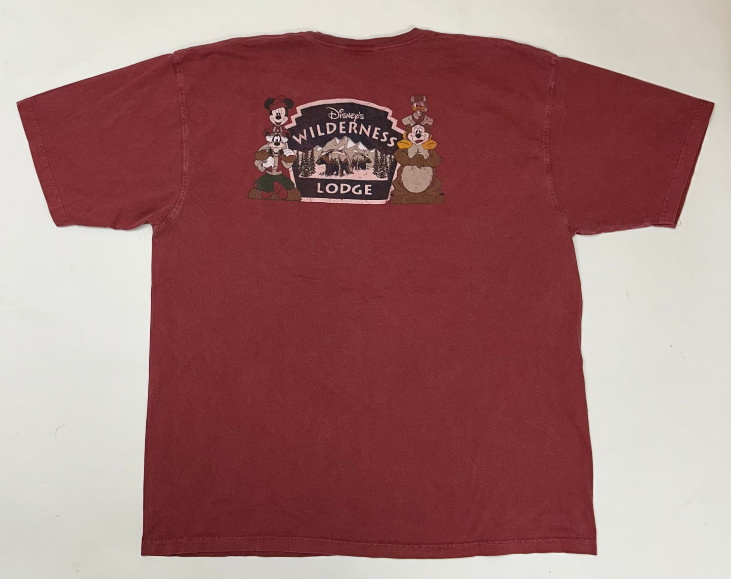 Vintage 00s Disney Wilderness Lodge Walt Disney World Tee 2XL 26.75x32.5 Inches