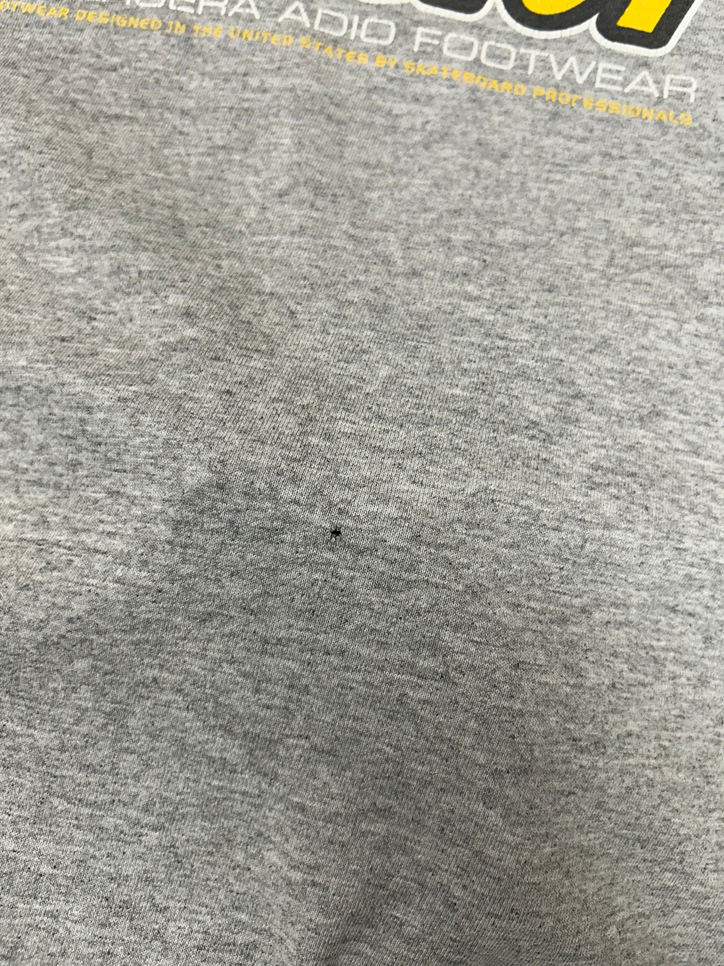 Vintage Adio Footwear BAM Margera Skate Tee XL 23.75x29 Inches Worn In As Is Has Flaws