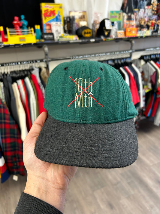Vintage 10th Mtn Huts Made In the USA SnapBack Hat