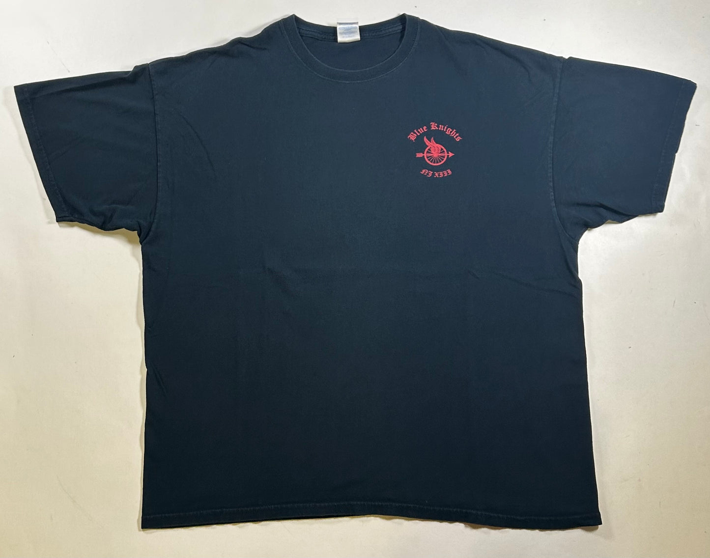 2000s Blue Knights New Jersey Ride With Pride America Eagle USA Motorcycle Tee 2XL 26.25x29.75 Inches