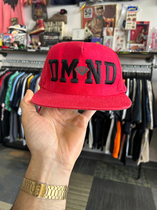 Diamond Supply Co SnapBack Hat Cap Red DMND Embroidered Logo Skate Streetwear