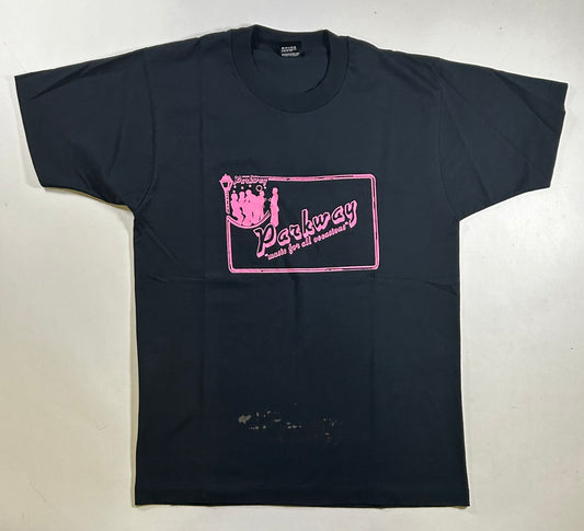 Vintage Parkway Music For All Occasions Tee Black As Is Has Bleach Marks 20x28.5 Inches