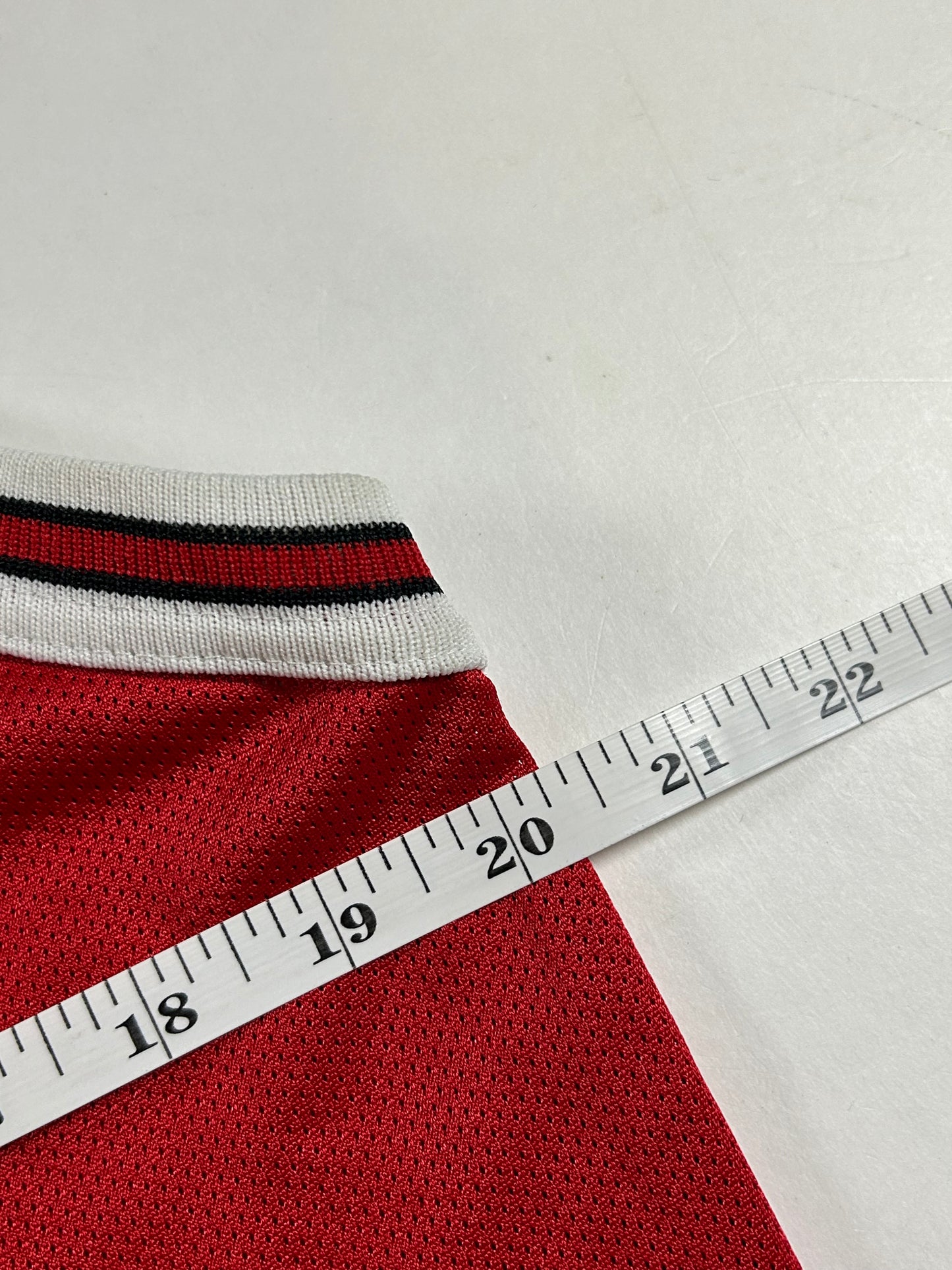 Vintage 90s Champion Chicago Bulls Michael Jordan #23 Red Jersey Youth XL Can Fit Adult Small 20.25x27.75 Inches Made In USA