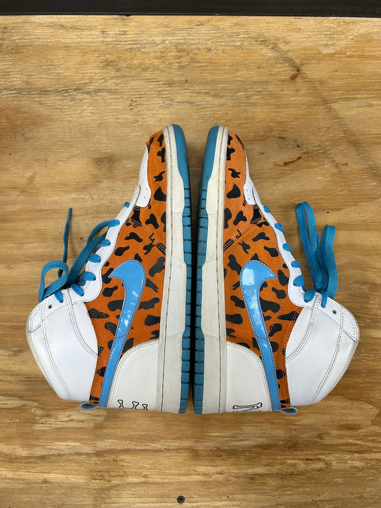 2009 Nike Fred Flintstone Big High QK Sneakers 9.5 370428841 Great Condition No Box As Is