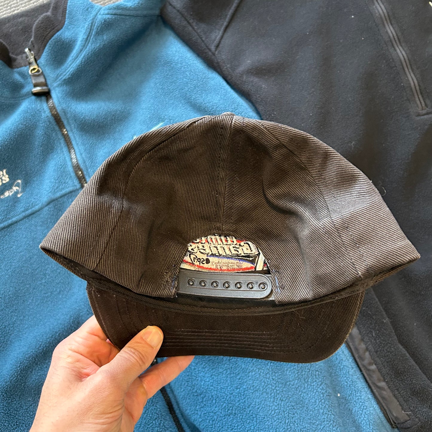 Vintage Winter X Games ESPN ESPN2 Promo SnapBack Hat With Replacement Snaps Faded Black