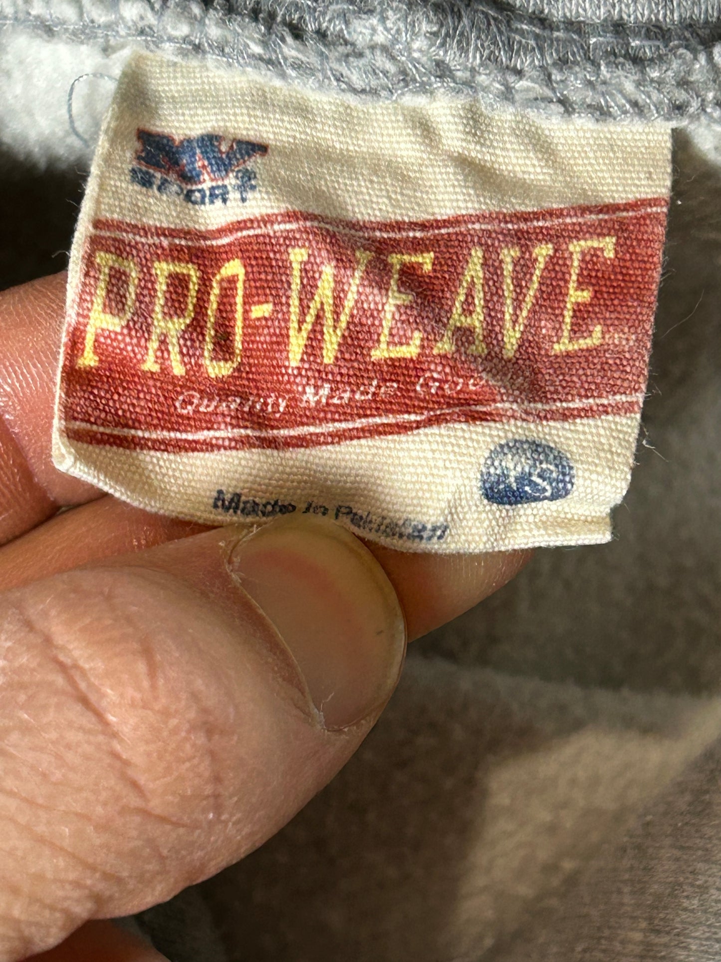 MV Sports Pro-Weave Pacific Beach California Hooded Sweatshirt XS 20.5x27.5 Inches Gray