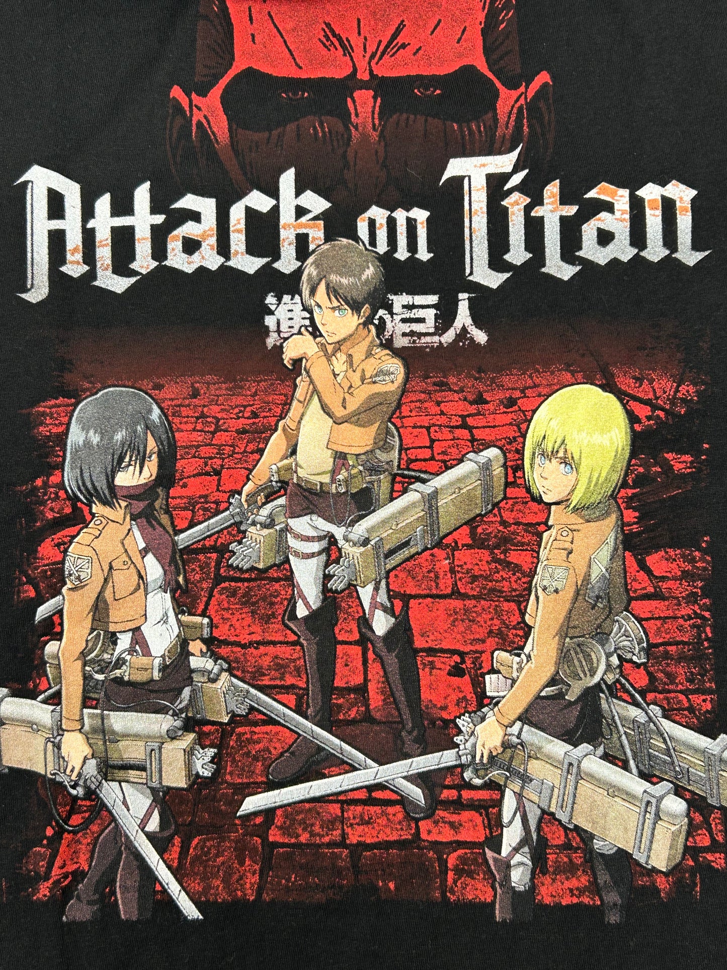 Attack On Titan Funimation Ripple Junction T-Shirt Anime Show Graphic Tee Large 21.5x28.25 Inches
